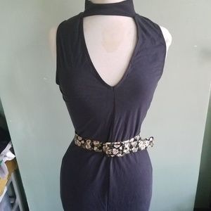 Navy Choker Dress